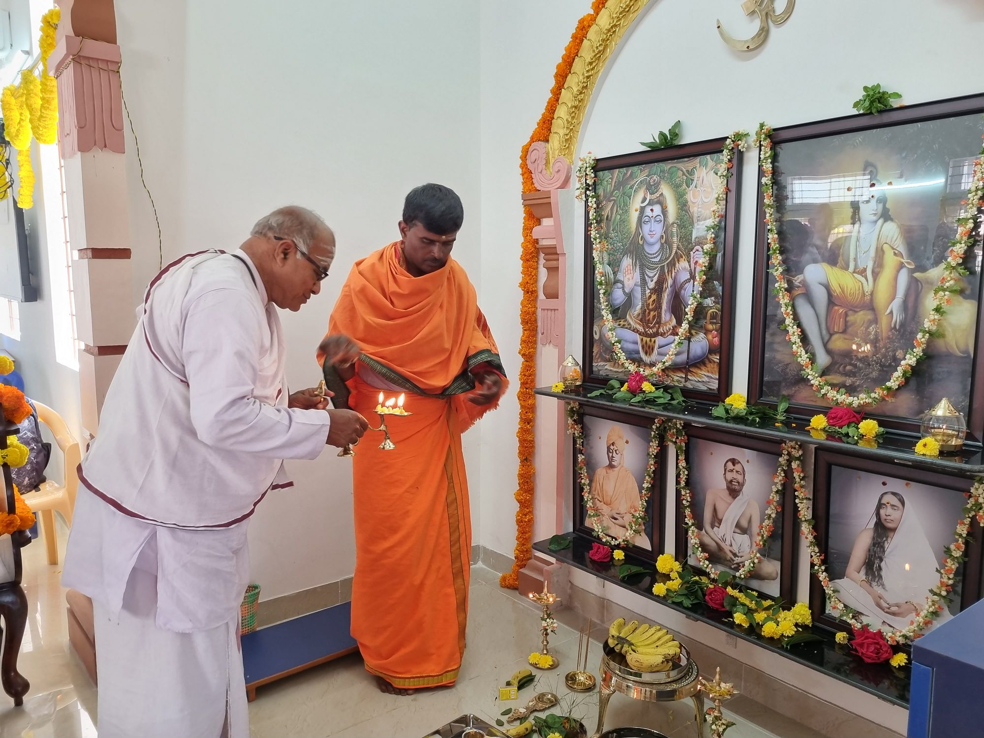 Interior of Seva Mandira community center